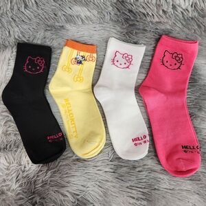 Hello Kitty Themed Socks Set of 4